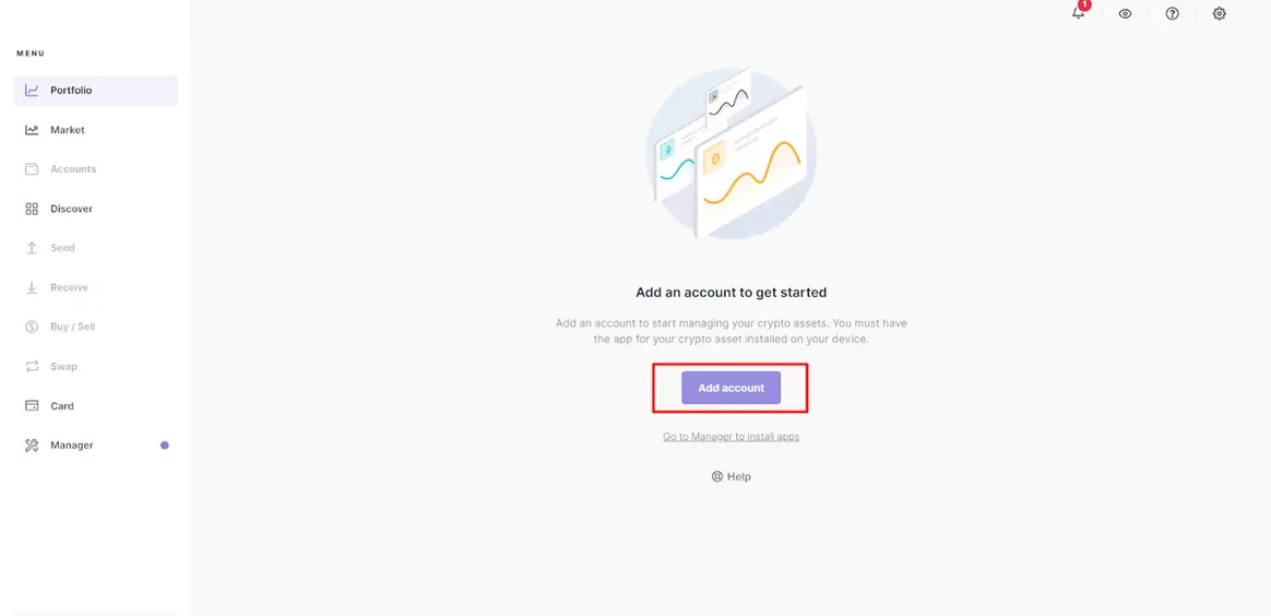 Ledger Live - Ajouter un compte