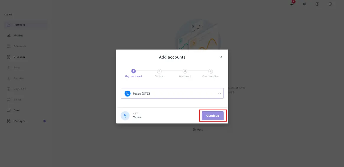 Ledger Live - Ajouter un compte