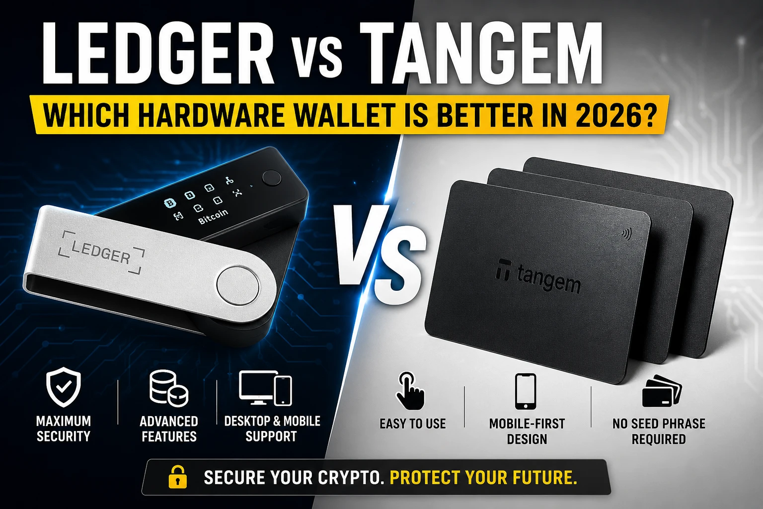 Ledger vs Tangem comparison